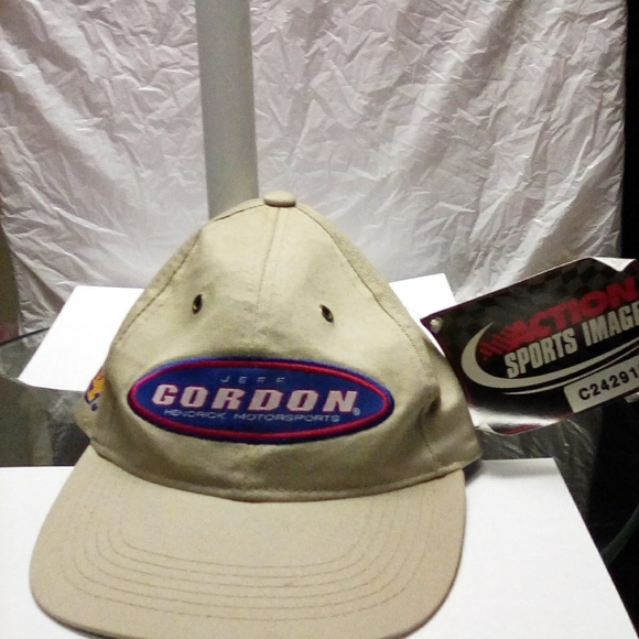 Jeff Gordon Hat Hendrick Motorsports #24 Tan Adult - Picture 2 of 8